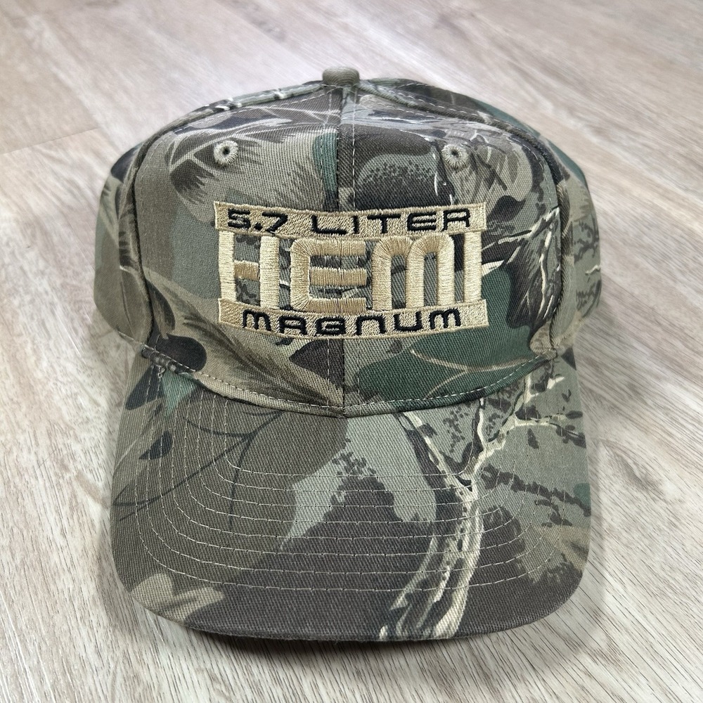 VTG Dodge 5.9 Liter Hemi Magnum Snapback Hat Racing Nissun Camo Cap